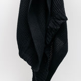 Chunky Cotton Throw - Black