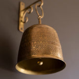 Antique Brass Bell and Wall Bracket