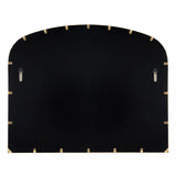 Jules Arched Scalloped Gold Mirror