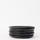 Dusk Appetizer Plate - Matte Black - Set of 6