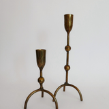 Hammered Iron Taper Candle Holder - 2 Sizes