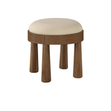 Larea Linen Textured Ottoman