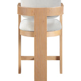 Sacha Linen Textured Counter Stool