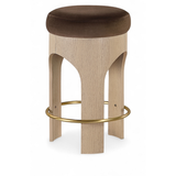 Bocceli Velvet Counter Stool