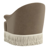 Cecile Fringe Swivel Chair