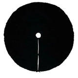 Soft Velvet Tree Skirt - Black - 3 Sizes