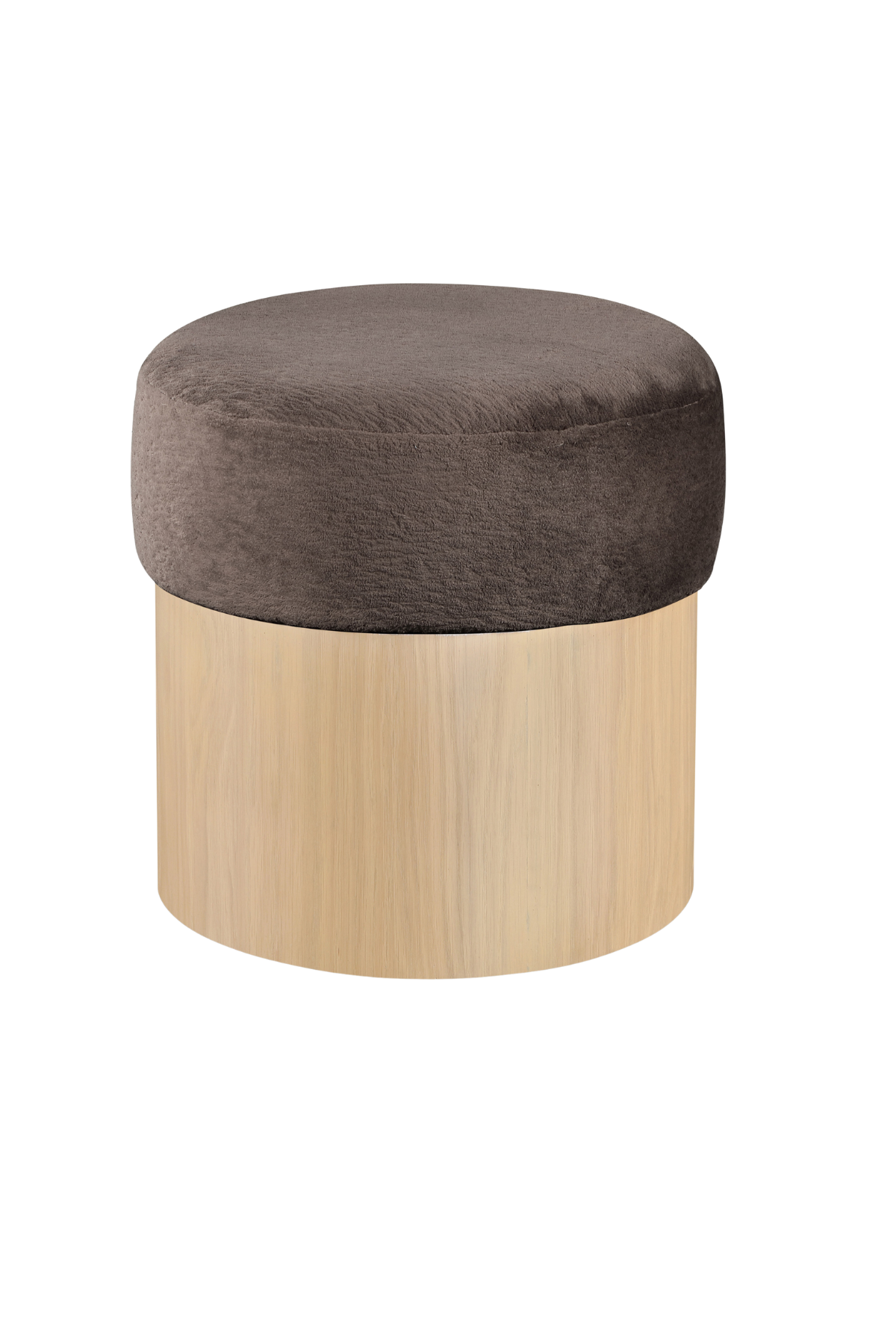 Nimes Velour Fur Ottoman