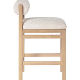 Roundhill Linen Textured Counter Stool