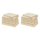 Justin Ecru Linen Books - Set of 12