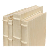 Justin Ecru Linen Books - Set of 12