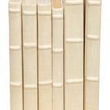 Justin Ecru Linen Books - Set of 12