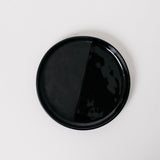 Sable Appetizer Plate - Matte Black/Glossy Black - Set of 6