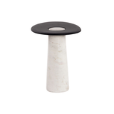 Cora Oak Marble Side Table