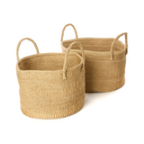 Kitui Sand Sisal Kamba Floor Baskets - 2 Styles