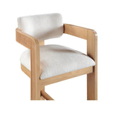 Sacha Linen Textured Counter Stool