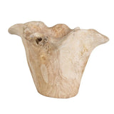 Teak Flow Outdoor Bowl - White Wash