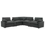 Collins Reclining Home Theater Seating Sectional in black