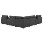 back of Collins Reclining Home Theater Seating sectional