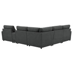back of Collins Reclining Home Theater Seating sectional