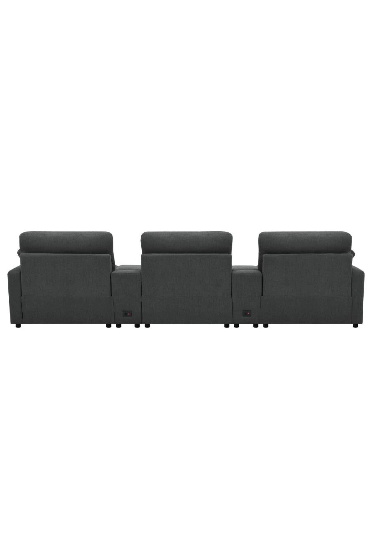 back of Collins Reclining Home Theater Seating