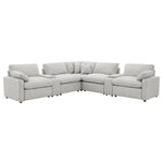 Collins Reclining Home Theater Seating sectional in white