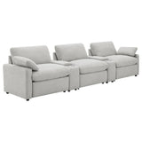 Collins Reclining Home Theater Seating in white