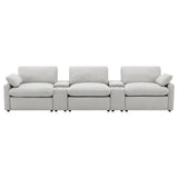 Collins Reclining Home Theater Seating in white