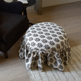 Eloise Ruffle Ottoman
