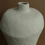 Cova Paper Mache Vase - Off-White