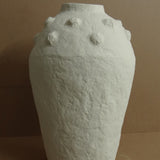 Lowry Paper Mache Vase - Off-White