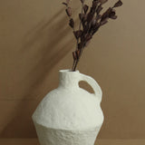 Autti Paper Mache Vase - Off-White