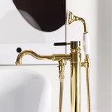 Kaiser Single-Handle Freestanding Tub Faucet with Hand Shower