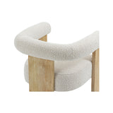 Barrel Boucle Dining Chair