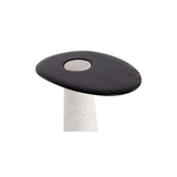 Cora Oak Marble Side Table