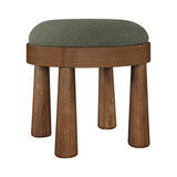 Larea Linen Textured Ottoman