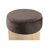 Nimes Velour Fur Ottoman