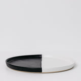 Dawson Appetizer Plate - Matte Black/White - Set of 6