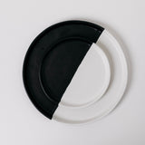 Dawson Dinner Plate - Matte Black/White - Set of 6