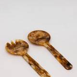 Tawney Tortoiseshell Salad Server Set