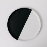 Dawson Dinner Plate - Matte Black/White - Set of 6