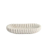 Oval Ruffle Bowl