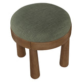 Larea Linen Textured Ottoman