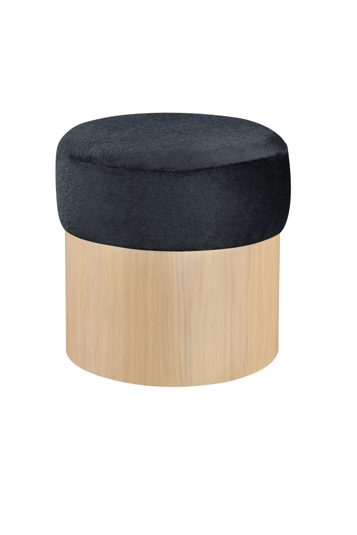 Nimes Velour Fur Ottoman