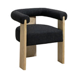 Barrel Boucle Dining Chair