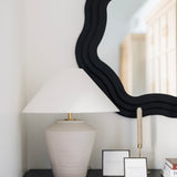 Swirl Round Mirror 40" - Charcoal