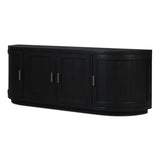 contemporary media console in black