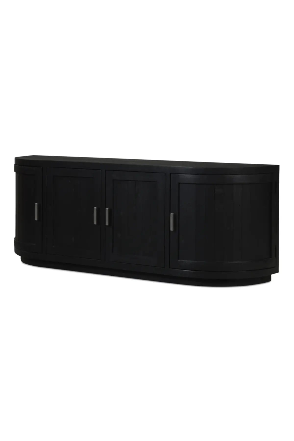 contemporary media console in black