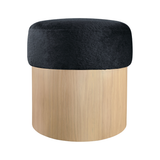 Nimes Velour Fur Ottoman