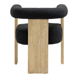 Barrel Boucle Dining Chair