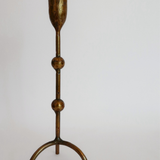 Hammered Iron Taper Candle Holder - 2 Sizes